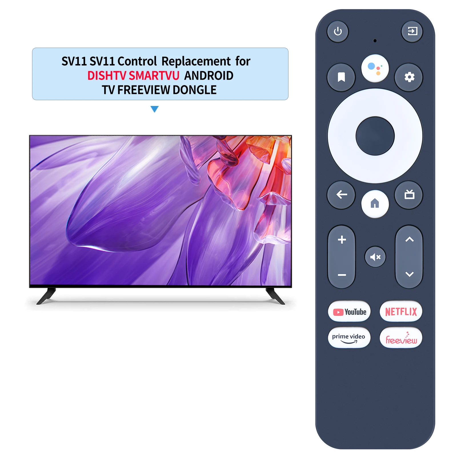 Nuevo Control remoto para SmartVU SV11 Android TV Dongle con asistente de voz de Google - imagen 2