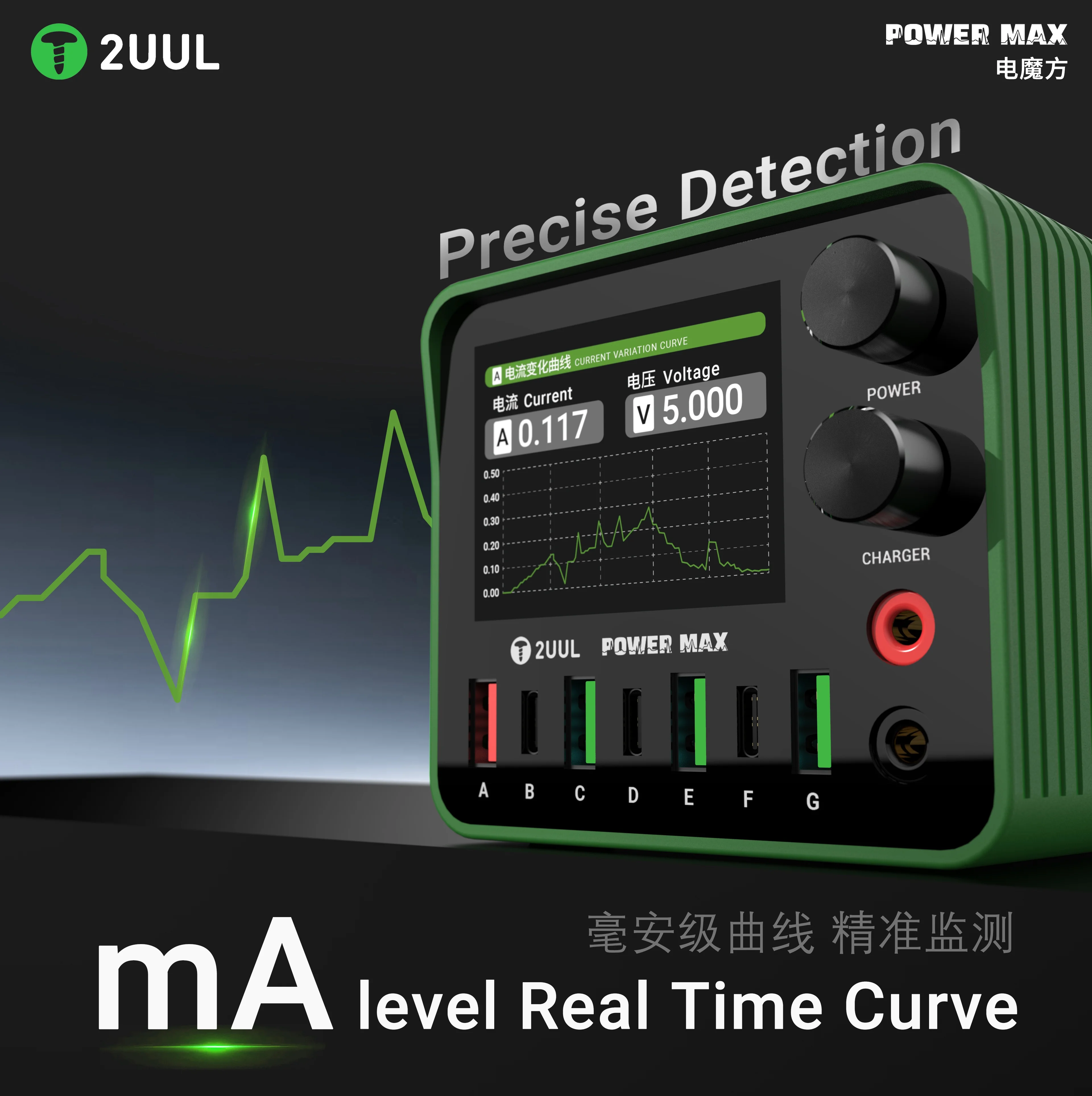 2UUL PC01 POWER MAX 200W fuente de alimentación de carga rápida multipuerto puerto único 65W MAX para teléfono móvil tableta herramientas de carga rápida - imagen 5