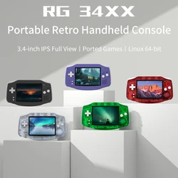 ANBERNIC RG 34XX – Consola Retro Portátil IPS 720p Linux WiFi