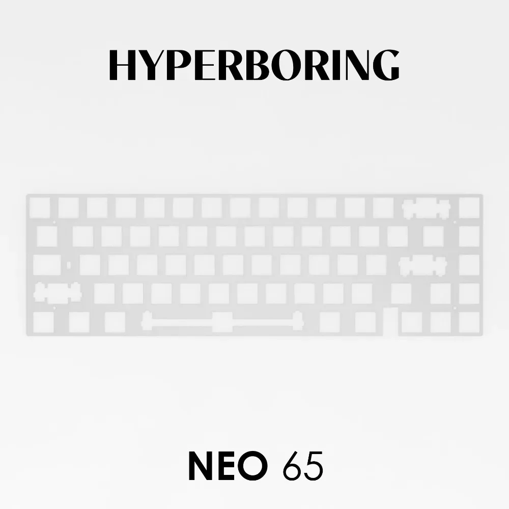 Placa de posicionamiento Neo65 para teclado mecánico PP POM, placa de Material Fr4 de aluminio, intercambio en caliente, accesorios para teclado de juegos personalizados - imagen 2