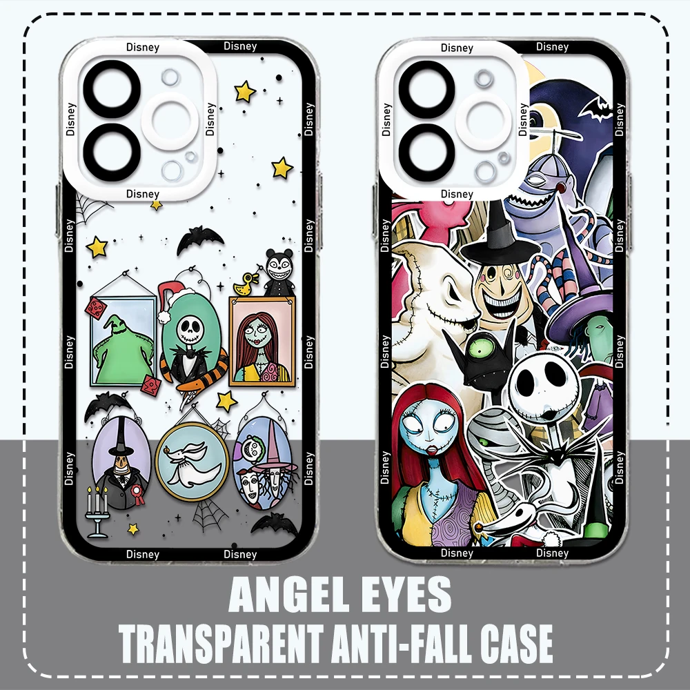 Funda de teléfono The Nightmare Before Christmas para Xiaomi Redmi Note 13 12 12C 11 10 10C 13C 10s 9 9s 9C 8 Pro Max 4G 5G cubierta transparente - imagen 2