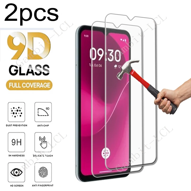 2 uds para T-Mobile REVVL 8 (T Phone 3) REVVL8 7 6x Pro 5G TPhone 2 REVVL7 REVVL7Pro REVVL6 película de vidrio templado de protección de pantalla