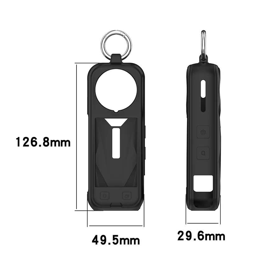 Funda de silicona para Insta360 X5, funda protectora antiarañazos para Insta360 X4 X5 X3, funda protectora para cuerpo de cámara, accesorios - imagen 2