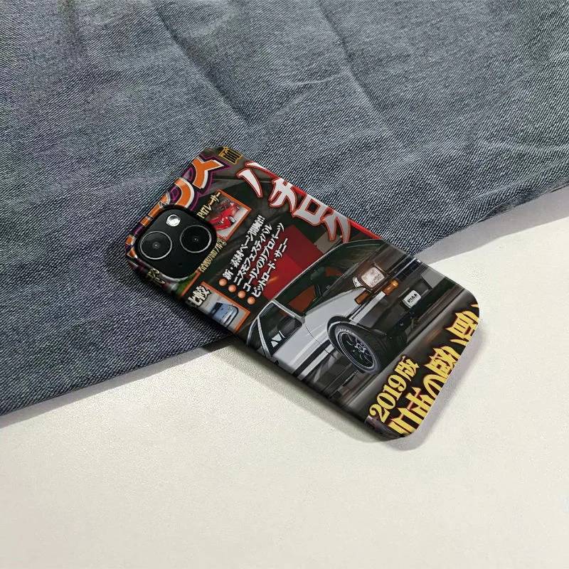 Funda de teléfono con inicial de Anime D para iPhone 16, 15, 14, 13, 12, 11 Pro Max X XS XR XSMax 7 8 Plus, película brillante, cubierta dura para PC - imagen 2