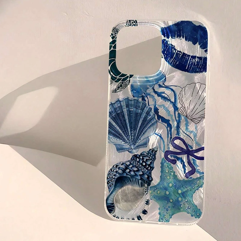 Funda de teléfono con diseño de playa ondulada y paisaje costero para Huawei Honor 200 X6a X8b X9a X7b X8a X9 X8 X7 Plus 4G 5G, funda con textura de plumas - imagen 2