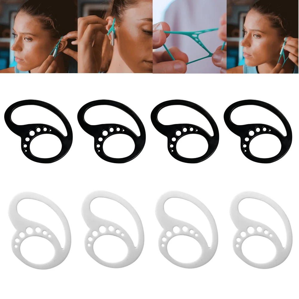 Soporte de silicona para auriculares inalámbricos, ganchos anticaída para AirPods Pro, para correr, 1/2 pares - imagen 2