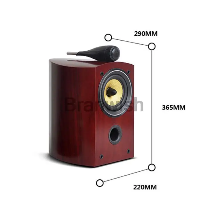 Altavoz de estantería de 5,5 pulgadas, caja de sonido pasiva de 100W, Audio HiFi bidireccional, Monitor de 8Ω, altavoces para sistema de sonido de cine en casa, estudio de DJ - imagen 2