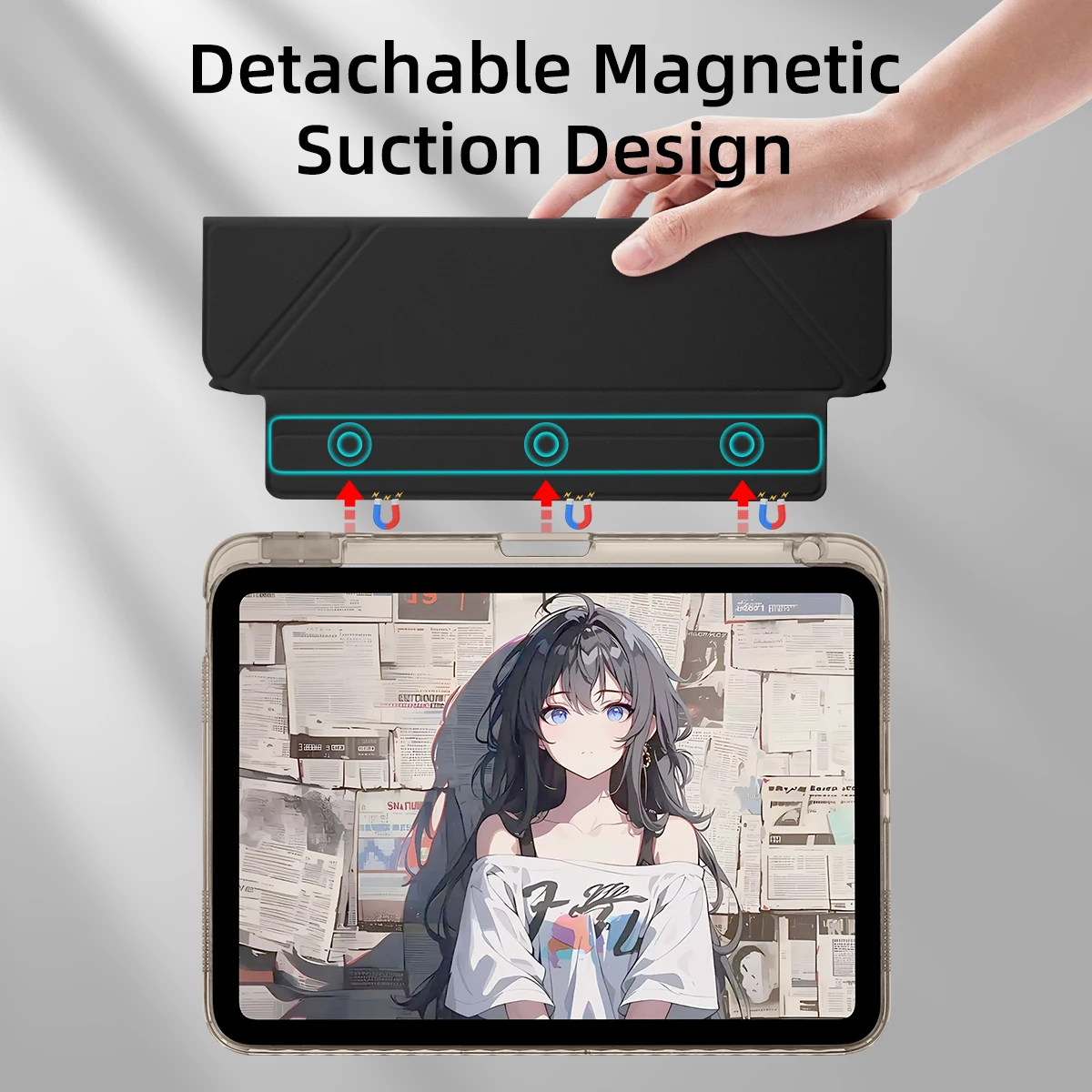 Para ipad 11 11 gen funda 10 generación Air4 5 Pro 11 pulgadas para iPad Air 11 pulgadas M2 M3 funda con portalápices Funda para tableta esmerilada - imagen 2