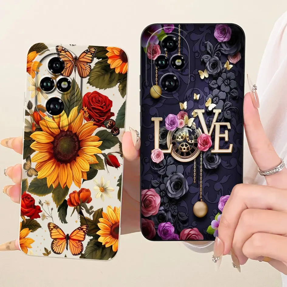 Para Honor 200 5G funda de ELI-NX9 funda bonita de dibujos animados conejo gato suave caramelo silicona a prueba de golpes parachoques para Honor 200 Pro 200Pro Shell - imagen 3