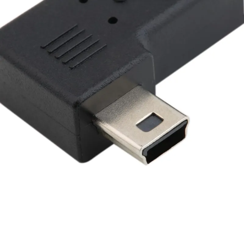 ¡Ventas calientes! !Micro USB 5 pines hembra a Mini 5 pines macho ángulo de 90 grados convertidor adaptador derecho + izquierdo - imagen 4