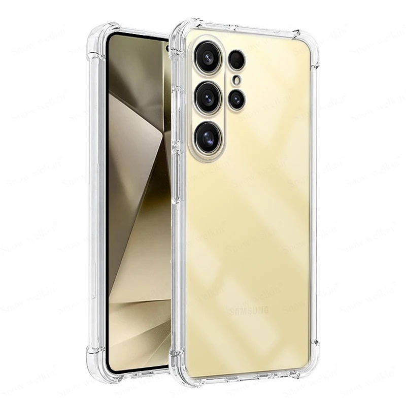 Funda de protección completa con amortiguador de Airbags para Samsung Galaxy S25 S24 S23 S22 S21 Ultra Plus FE Edge, funda trasera suave de TPU a prueba de golpes - imagen 3