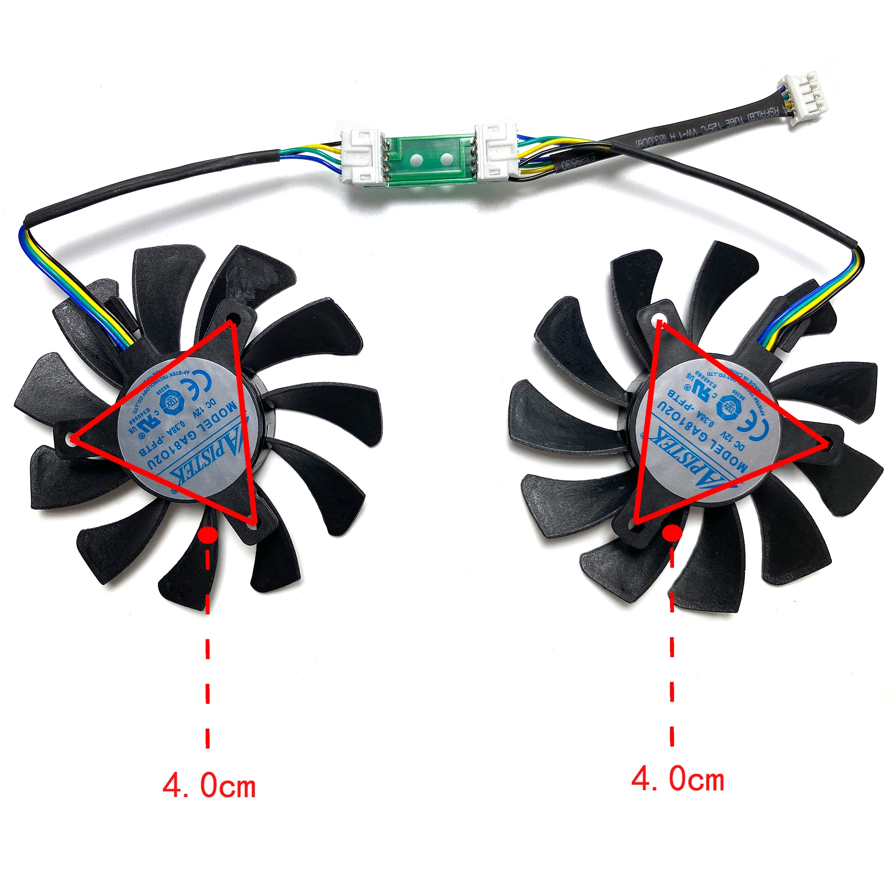 Nuevo para ZOTAC GeForce GTX970 4GB ventilador de repuesto para tarjeta gráfica GA81O2U - imagen 3
