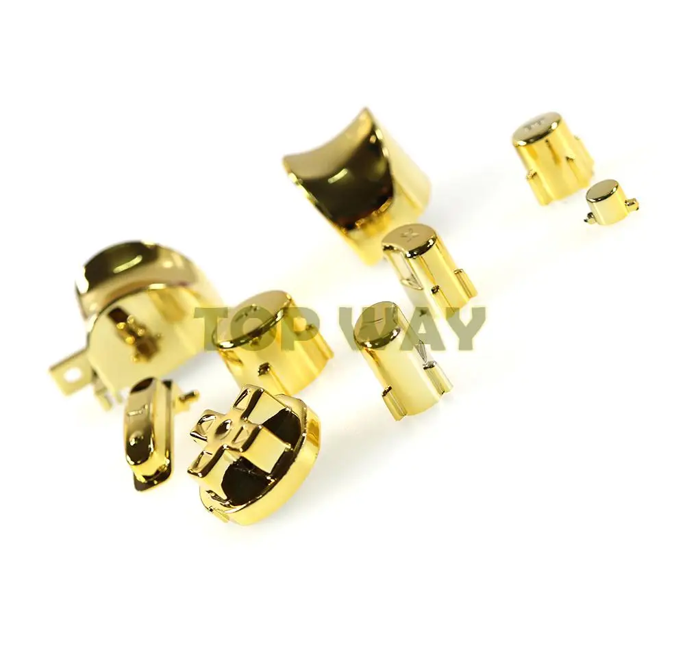 1 Juego de repuesto para controlador Gamecube, juego de botones de galvanoplastia chapados en oro con accesorios de botones NGC - imagen 2