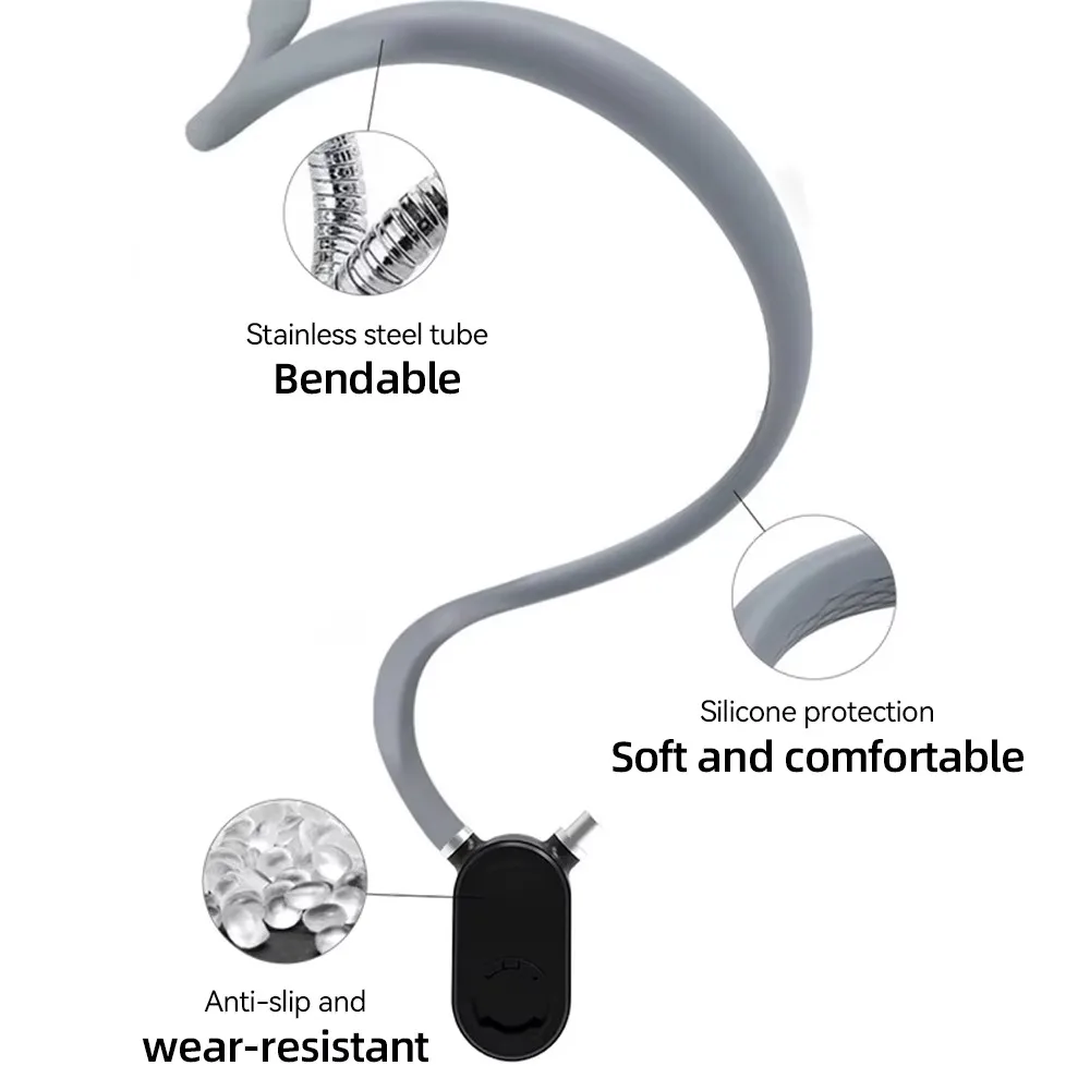 Soporte magnético de silicona para el cuello con función de liberación rápida que mantiene de forma segura para accesorios Samsung Huawei de iPhone 15/14/13/12/11/10 - imagen 5