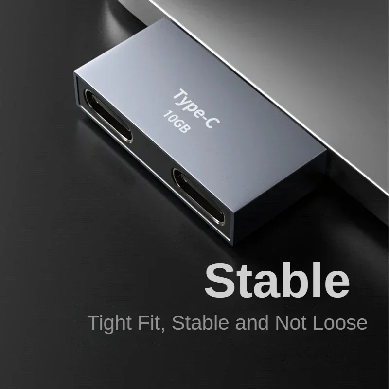 USB C macho \ doble a doble USB C \ tipo C hembra divisor adaptador conector de extensión para USB C PD cargador Powerbank portátil - imagen 4