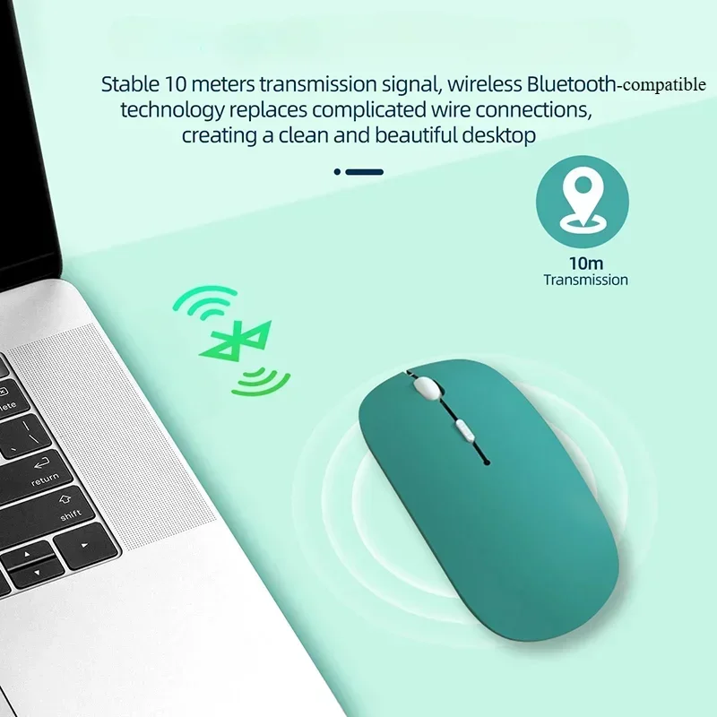Ratón inalámbrico compatible con Bluetooth, ratón ergonómico portátil para ordenador portátil, iPad, tableta, Notebook, teléfono móvil, ratón para juegos de oficina - imagen 4