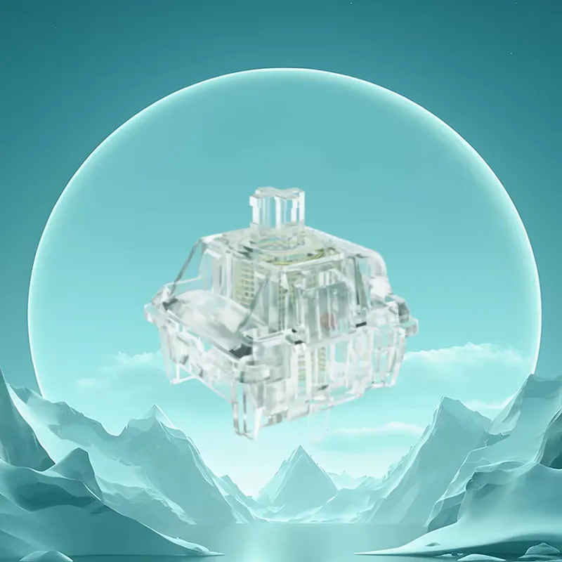 Gateron-interruptor magnético Jade MAX, serie KS-20, RGB, lineal, DIY, teclado mecánico personalizado, efecto Sensor Hall, totalmente transparente - imagen 5