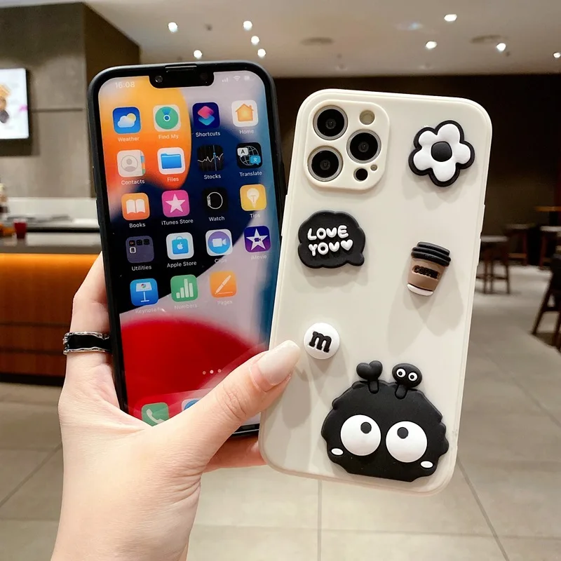 Para Samsung Galaxy S8, S9, S10, S20, S21, S22, S23 FE Plus Note 8, 9, 10, 20 Funda de silicona de anime de dibujos animados 3D ultra lindos - imagen 4