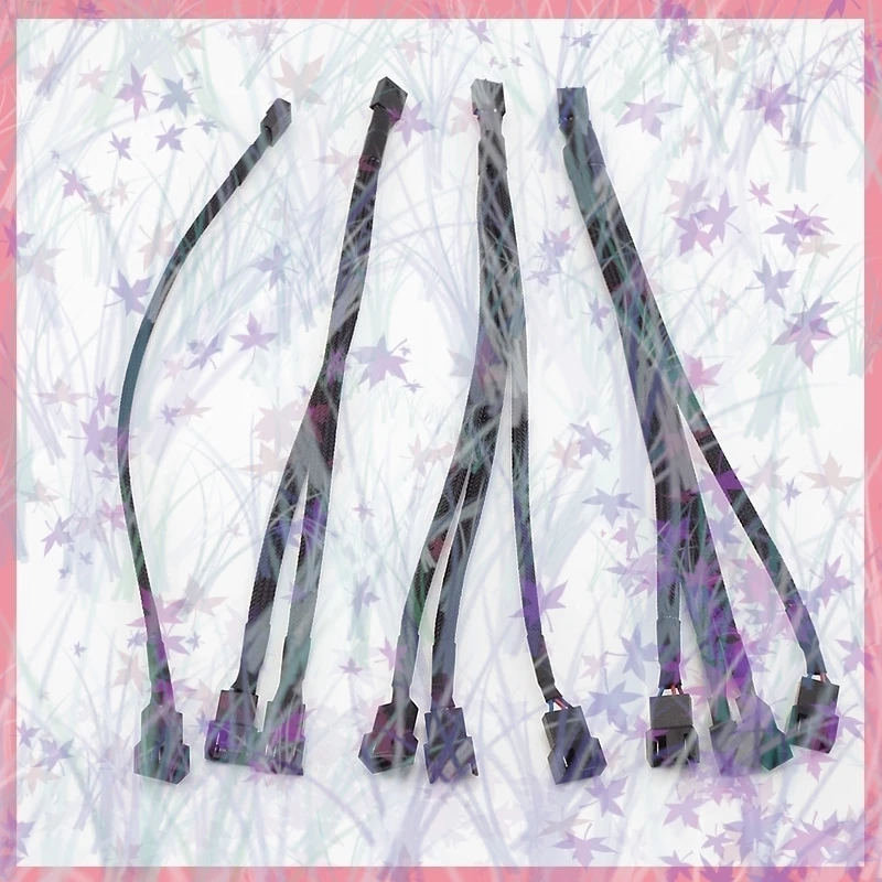 1/2/5 Uds nuevo divisor de ventilador PWM 1TO1/2/3/4 Cable adaptador 4pin ordenador CPU ventilador divisor PC Cable de alimentación de extensión de ventilador B6 - imagen 3