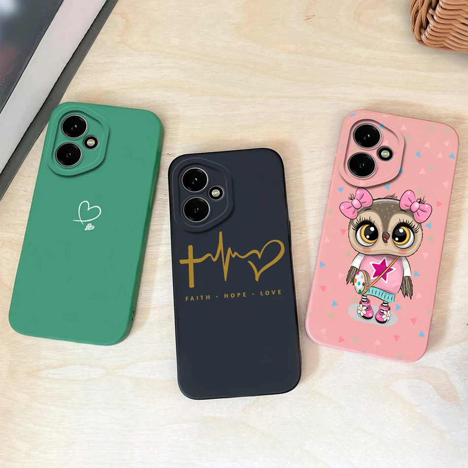 Funda para Honor 400 Pro, Funda trasera suave anticaída de silicona líquida con corazones coloridos para cámara Honor400 5G Global Funda - imagen 2