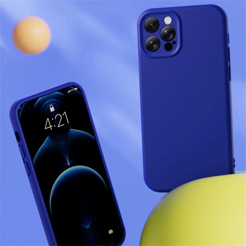 Funda Magsafe de silicona líquida para iPhone 11, 12, 13, Pro Max, 13Pro Max, a prueba de golpes, carga inalámbrica magnética, cubierta de Color sólido - imagen 3