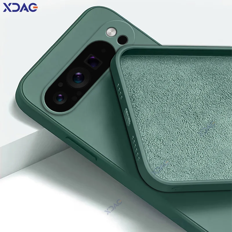 Funda de lujo para teléfonos móviles Google Pixel 10 Pro XL 5G protección de lente Pixel10 10ProXL funda suave bolsa cuadrada de silicona líquida - imagen 2