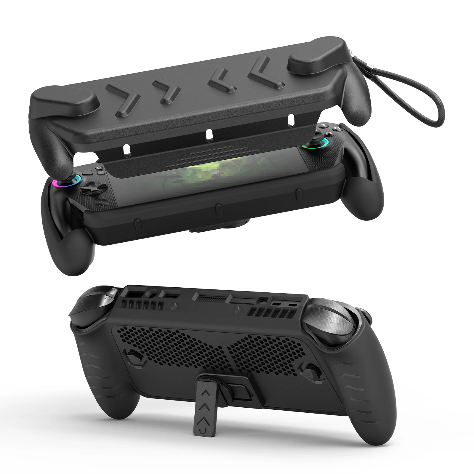 Funda protectora X153 para ROG Ally y ROG Ally X con soporte, juego de protección completa, a prueba de golpes, agarre antideslizante antiarañazos, accesorios - imagen 2