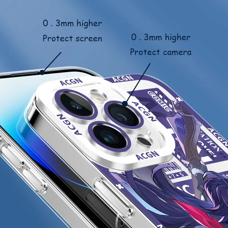 Honkai Star Rail funda protectora para lente de silicona transparente, para Huawei P30 Lite, P10 Plus, P20, P40, P50 Pro, Y9 Prime 2019, P30Pro - imagen 5