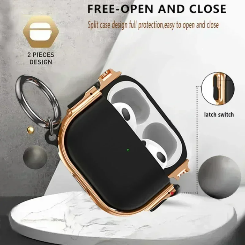 Funda protectora para Airpods4, adecuada para auriculares Bluetooth Apple, funda protectora para AirpodsPro2, funda anticaída para auriculares - imagen 3