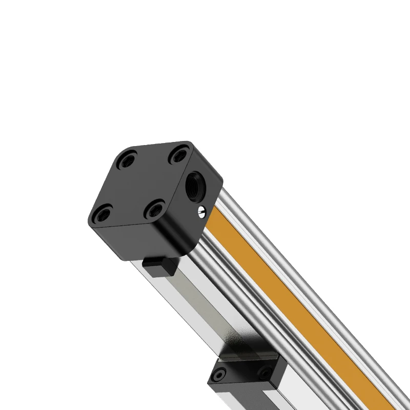 Cilindro neumático sin vástago de aire OSP-P16/P25/P32/P40/P50/P63/P80, velocidad mecánica de alta empuje con riel guía de carrera larga - imagen 2