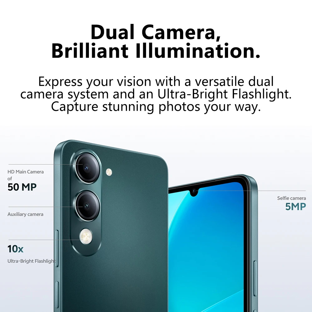 Versión Global VIVO Y29s 5G Smartphone MTK Dimensity 6300 5150mAh Batería 6.74 pulgadas 90Hz Pantalla 50MP Cámara trasera IP64 Resistencia al agua - imagen 5