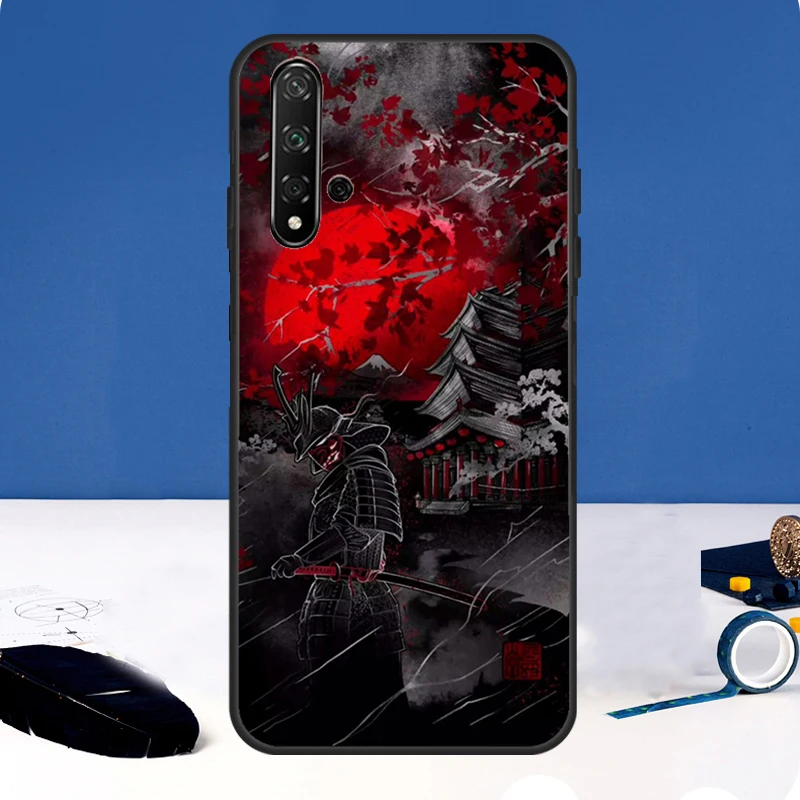 Funda de Japón Samurai Ninja para Huawei Nova 3i 8i 11i 11 Pro 9 10 SE 5T Y60 Y61 Y70 Y90 Y91 P20 P30 P40 Lite - imagen 2