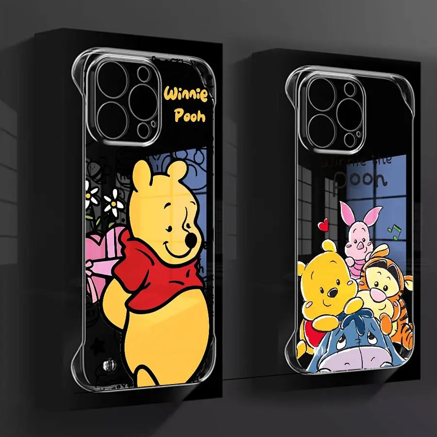 Funda de teléfono divertida de Winnie de Disney The Pooh para Apple iPhone 15 16 Pro Max 13 14 Plus 12 11 Pro plus mate - imagen 2