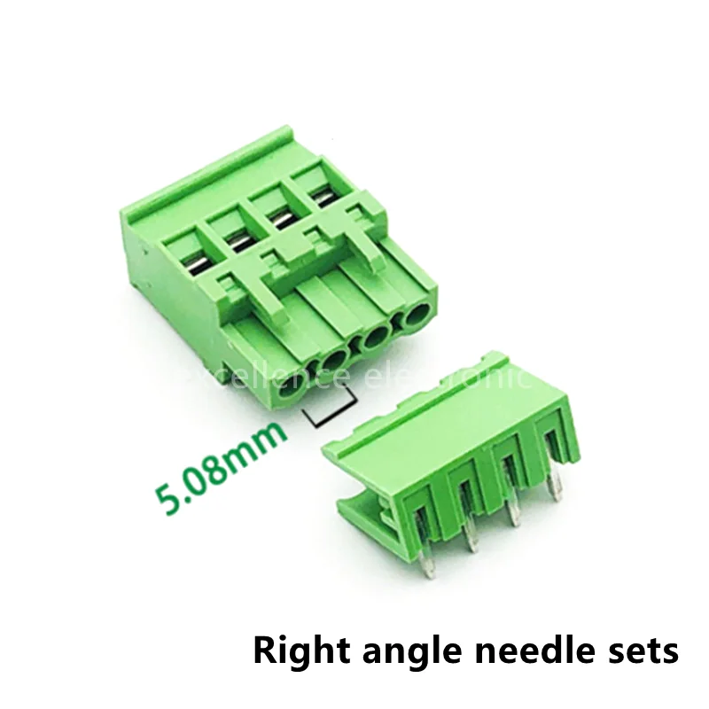 Terminal PCB Enchufable 5.08mm – Salida Lateral con Soporte Aguja - imagen 4