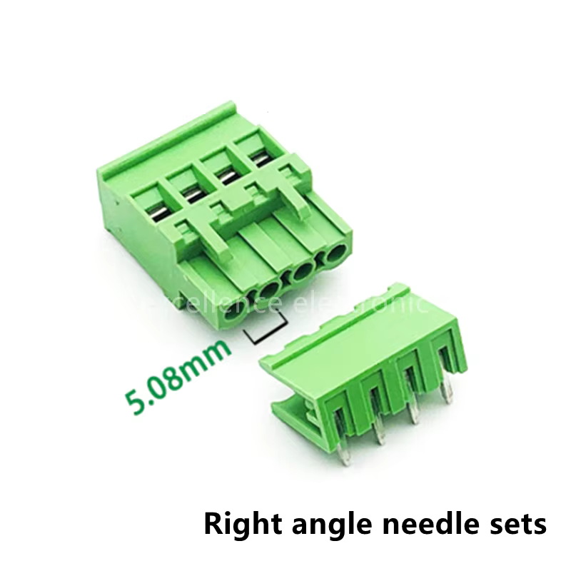 Terminal PCB Enchufable 5.08mm – Salida Lateral con Soporte Aguja - imagen 4