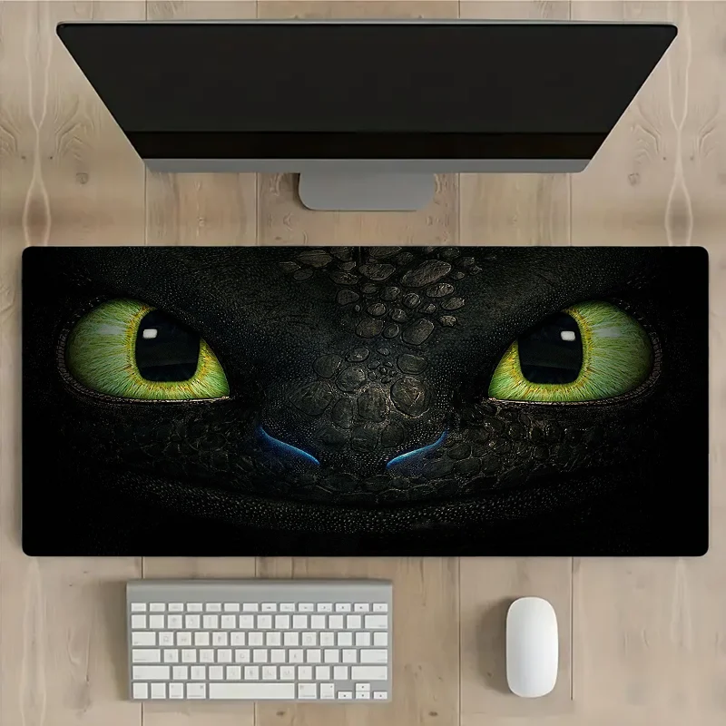 Alfombrilla de ratón Cool Train Dragon, alfombrilla de mesa de juegos de expansión, alfombrilla de mesa antideslizante, alfombrilla de ratón para teclado de ordenador portátil, trabajo de oficina, regalo para juegos en casa - imagen 3