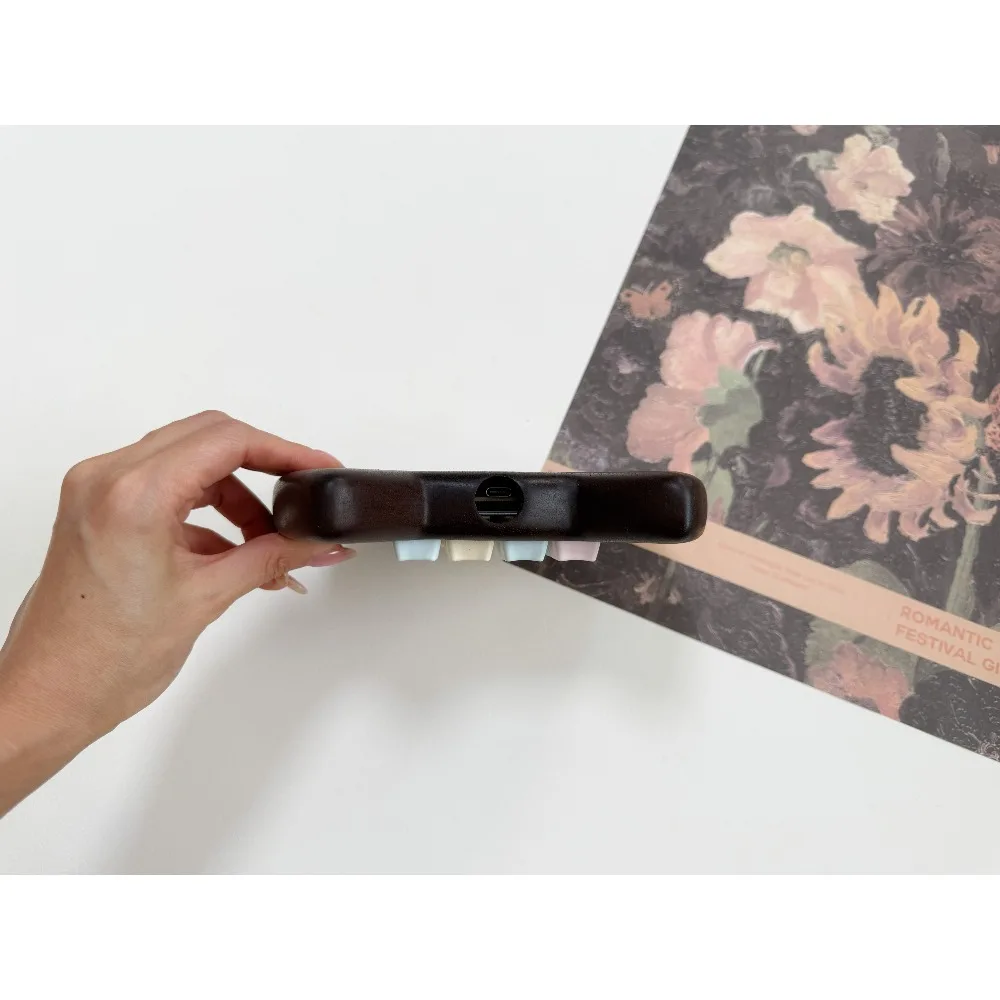 Kit de teclado mecánico Mini Cat de nogal negro, almohadilla numérica personalizada, intercambio en caliente, teclado de juego Bluetooth con cable de modo Dual, 17 teclas - imagen 5