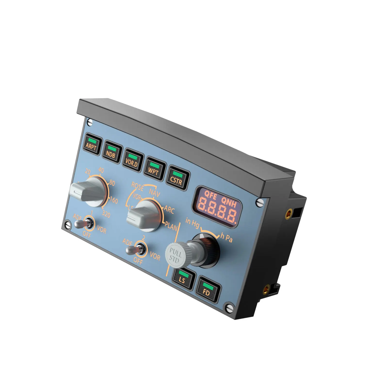 WINWING A320 FCU/EFIS-L/R Panel de unidad de Control de vuelo simulador de juego de avión X modo de conducción Dual compatible con SIMAPP Plug and Play - imagen 5