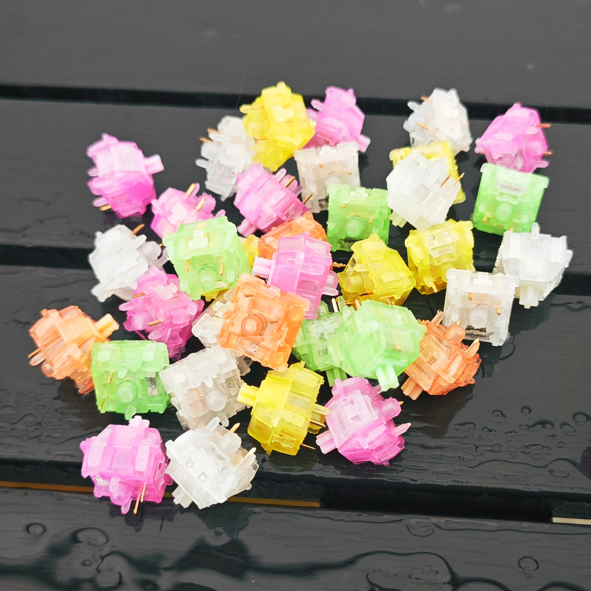 MMD interruptor de tinta lineal para teclado mecánico, Interruptor táctil RGB SMD, 53g, 45g, 38g, 62g, 5 pines mx para juegos, PC POM Factory Lubed - imagen 2