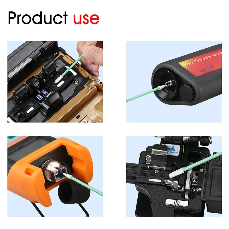 Varillas de limpieza de fibra óptica Natalink para conectores LC/SC/FC/ST de 1,25 mm/2,5 mm - Hisopos sin polvo con alta absorción 100 piezas - imagen 5