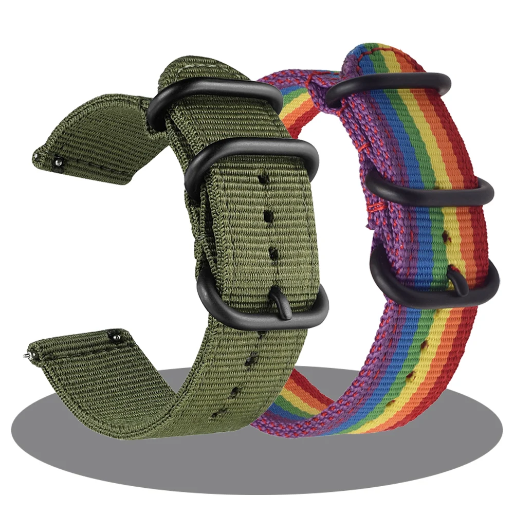 Correa de nailon de 22mm para Huawei Watch GT 5 4 3 2 46mm 42mm pulsera para Huawei GT5 GT3 GT2 Pro 46mm/GT3 SE Correa - imagen 2