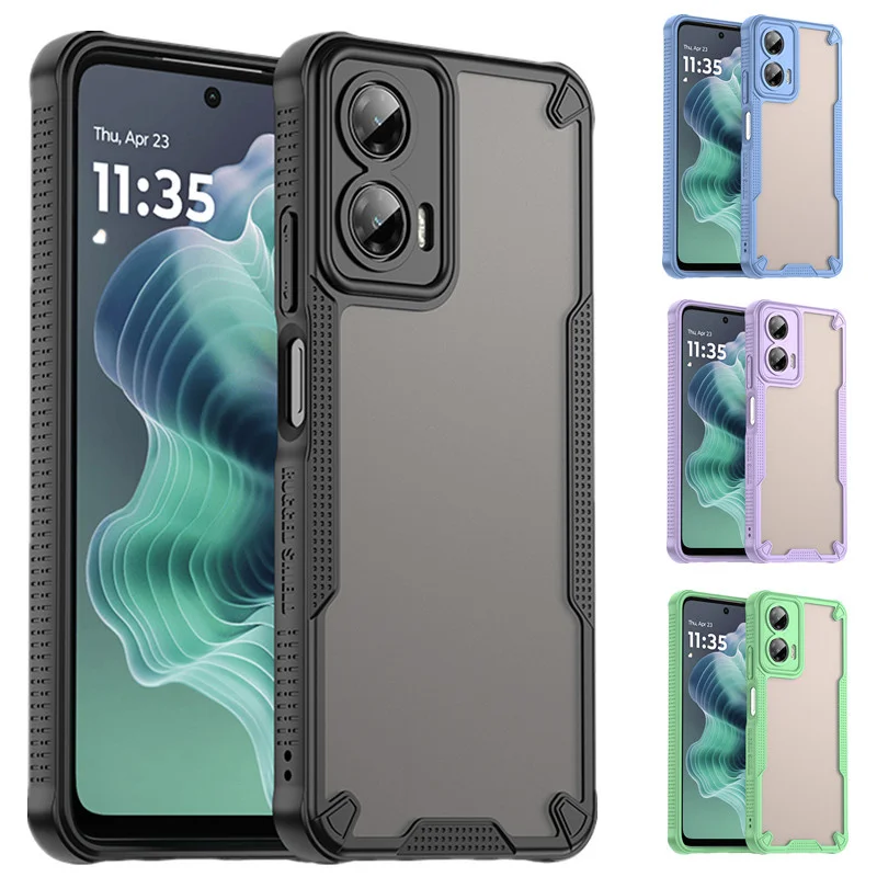 Funda protectora híbrida resistente para Motorola Moto G35 G55 G75 5G, funda a prueba de golpes, Fundas Capa