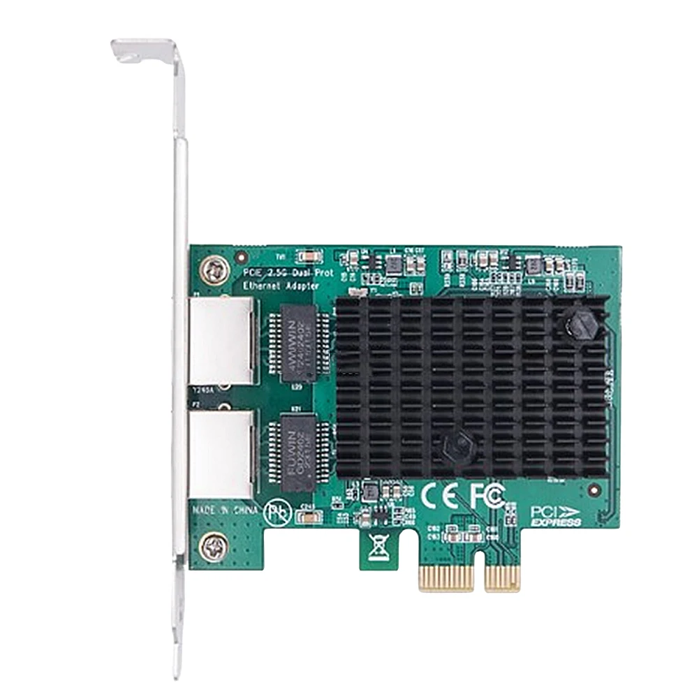 Tarjeta de red PCIe para PC, adaptador de interfaz Ethernet de 2/4 Gigabit, Chip RTL8125BG, 2,5 GB, 1/2,5 puertos - imagen 5