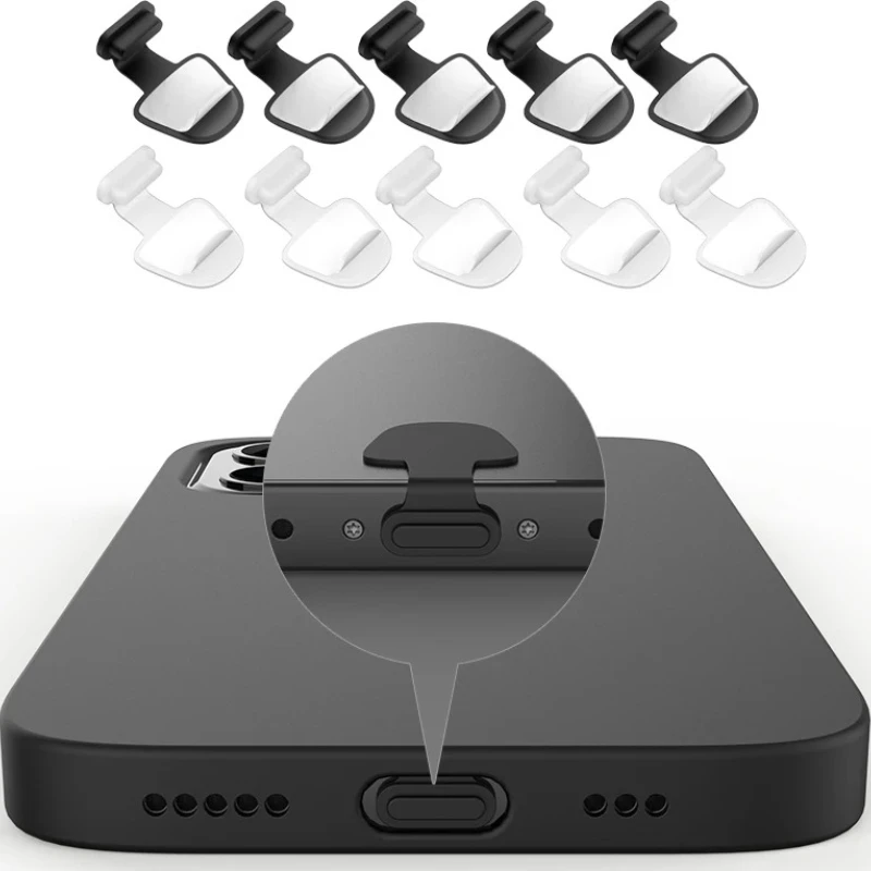 6 uds tapón antipolvo puerto de carga USB enchufe antipolvo para iPhone 14 Samsung Xiaomi tipo C Protector de puerto cubierta de tapones antipolvo de silicona - imagen 3