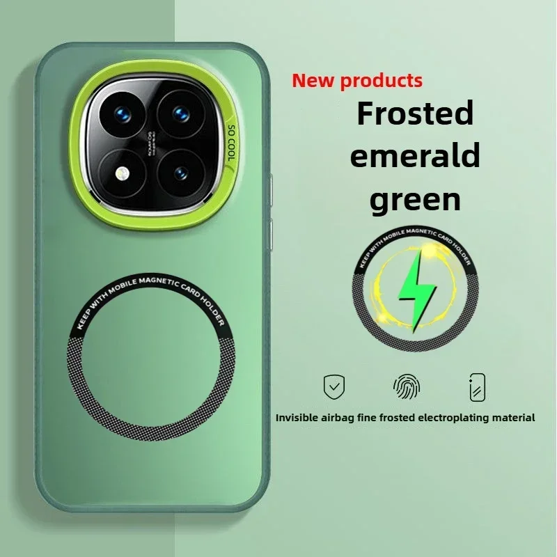 Para Redmi Note 15 Pro Plus funda mate para Magsafe funda dura de carga inalámbrica magnética para Xiaomi Redmi Note15pro 14 Pro +