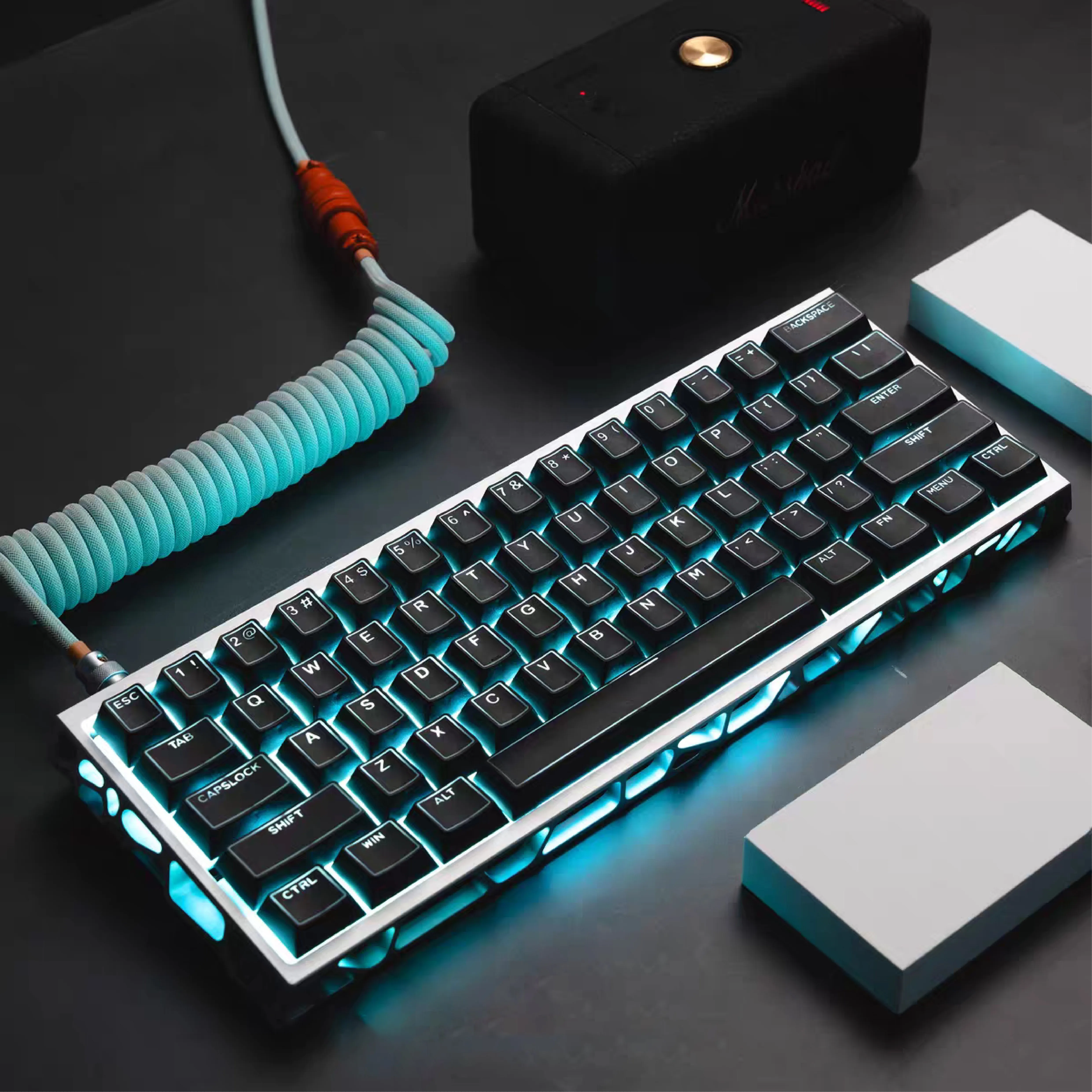 Teclas PBT brillantes de 142 teclas, teclas de doble disparo, teclas retroiluminadas con perfil Cherry para interruptores Cherry Gateron MX, Teclado mecánico