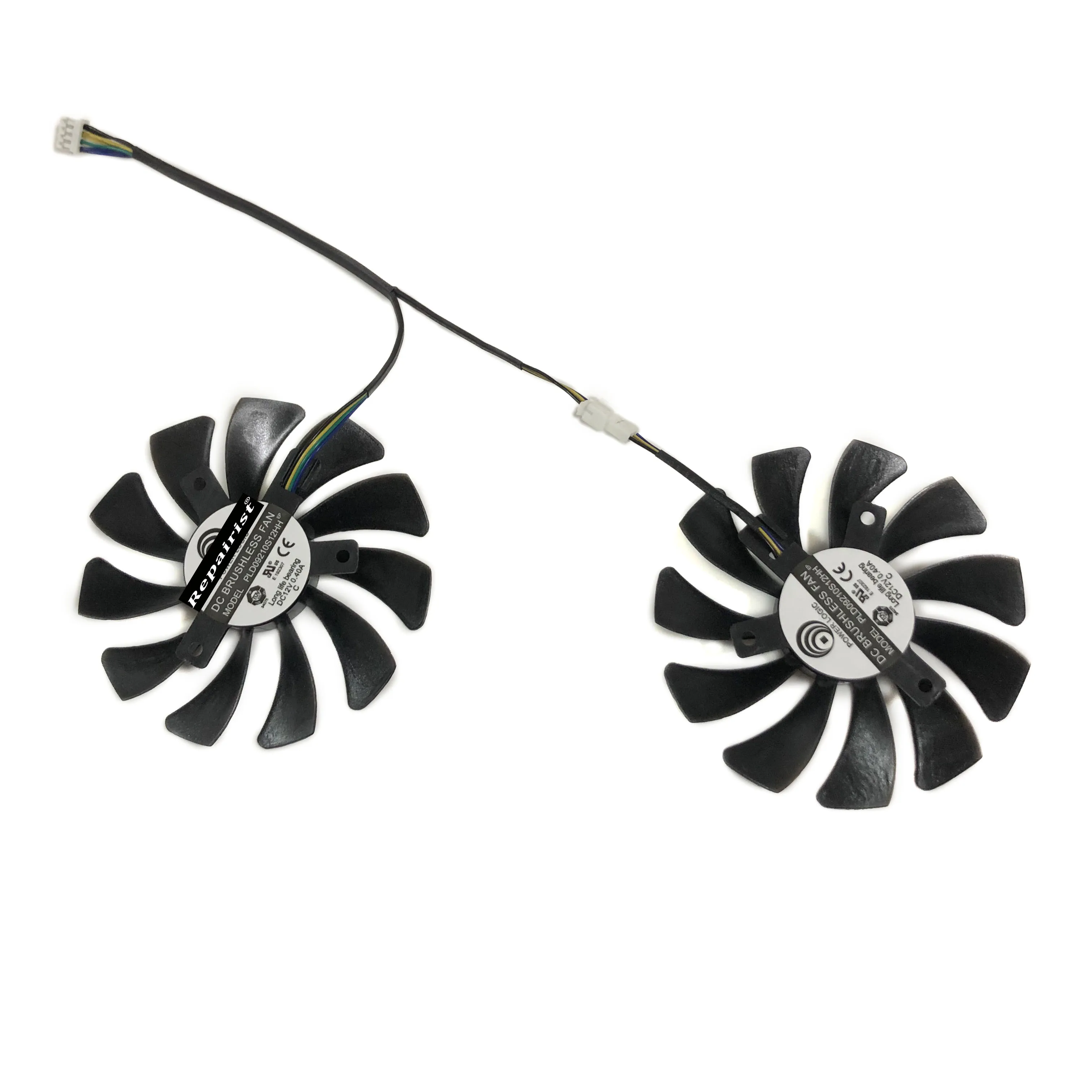 PLD09210S12HH, enfriador de gráficos, 2 unids/set, ventilador de tarjeta de vídeo, para MSI GTX1060 MINING, para MSI RTX 2060 SUPER,MSI GTX 1660Ti 1660 VENTUS - imagen 5