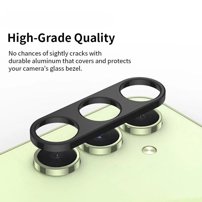 Protector de lente de cámara trasera de Metal de aluminio para Samsung Galaxy A14 A24 A54 A34 4G 5G Protector de pantalla película de anillo de lente - imagen 4