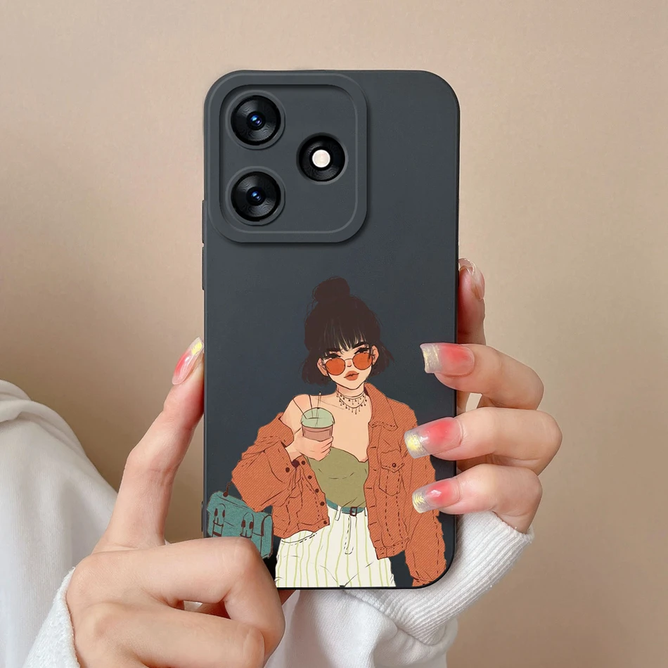 Funda de silicona líquida con dibujos animados para Tecno Spark 10 Pro 10C, cubierta de protección completa para Tecno Spark10 4G 5G 10Pro 10 C, Funda parachoques - imagen 4