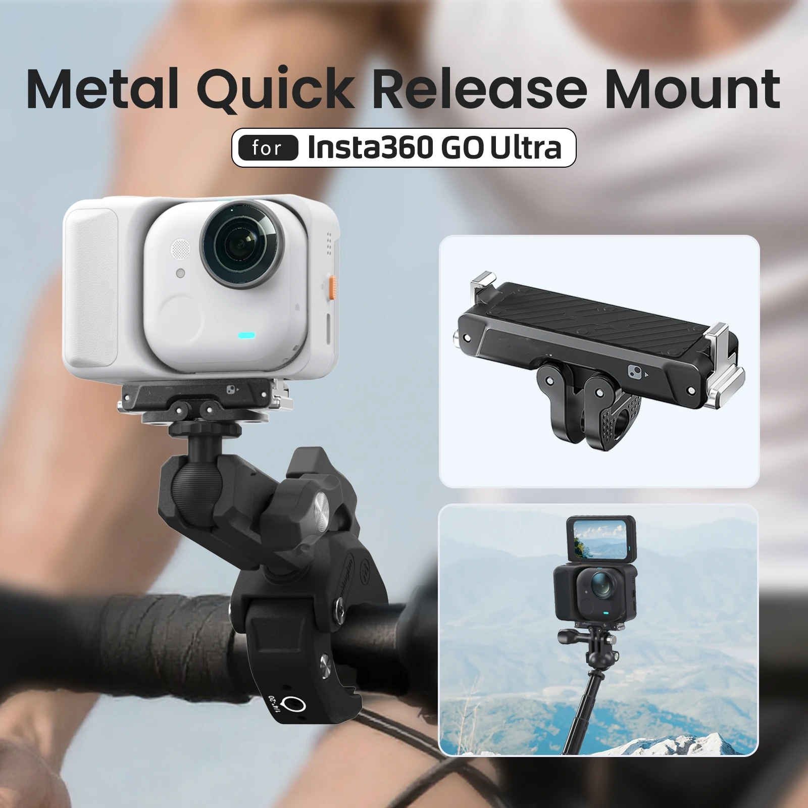 Para Insta360 GO Ultra Metal de liberación rápida accesorios de Base de liberación rápida magnética de Metal - imagen 3